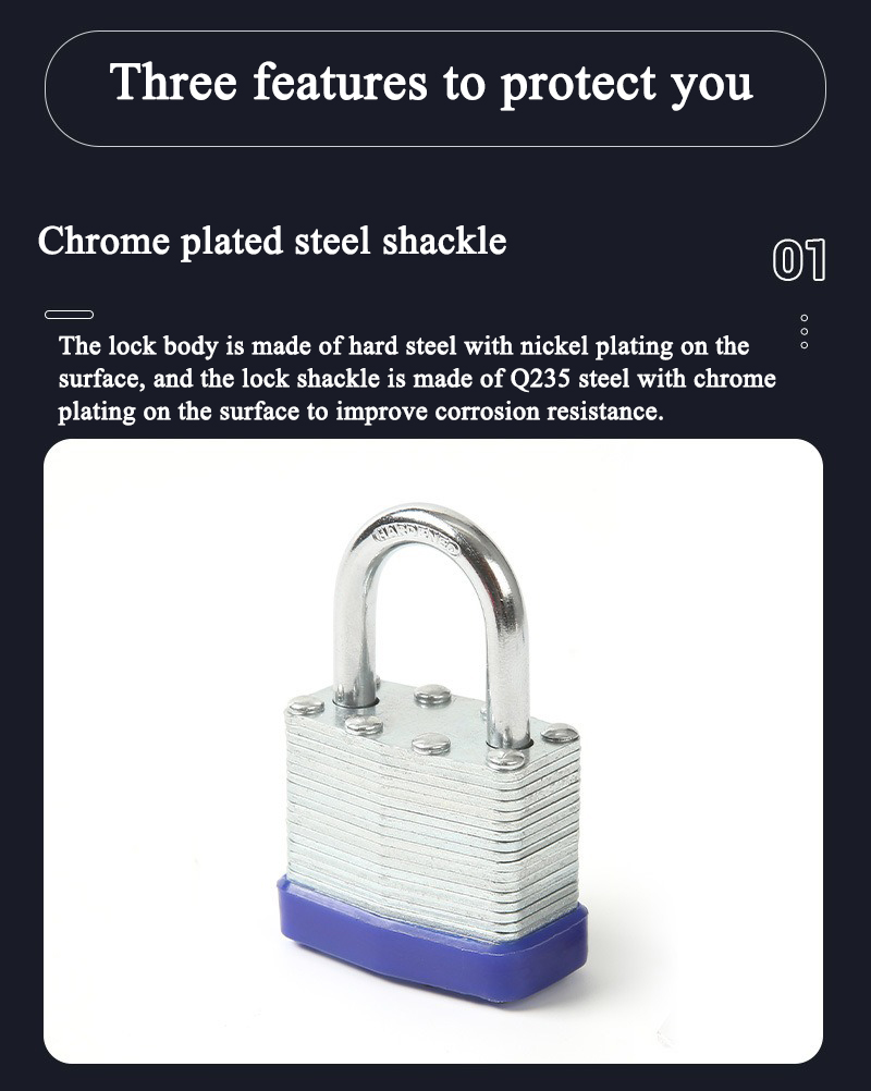 laminated safety padlock