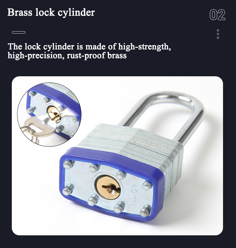 laminated safety padlock