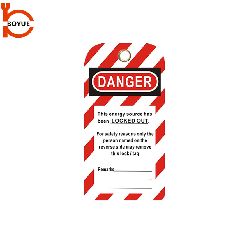 Boyue PVC Inspection Tags Lock Out safety Tags LT01-06