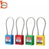 China Supplier 175mm Steel Cable Shackle Safety Padlock