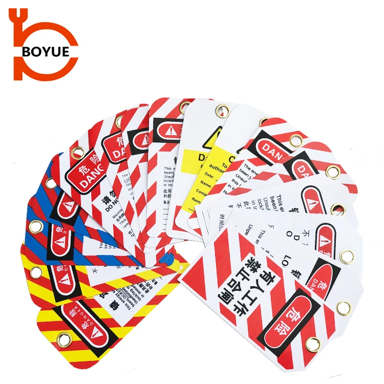 Boyue PVC Inspection Tags Lock Out safety Tags LT01-06