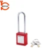 Industrial long shackle 76mm steel shackle safety padlock S/S76