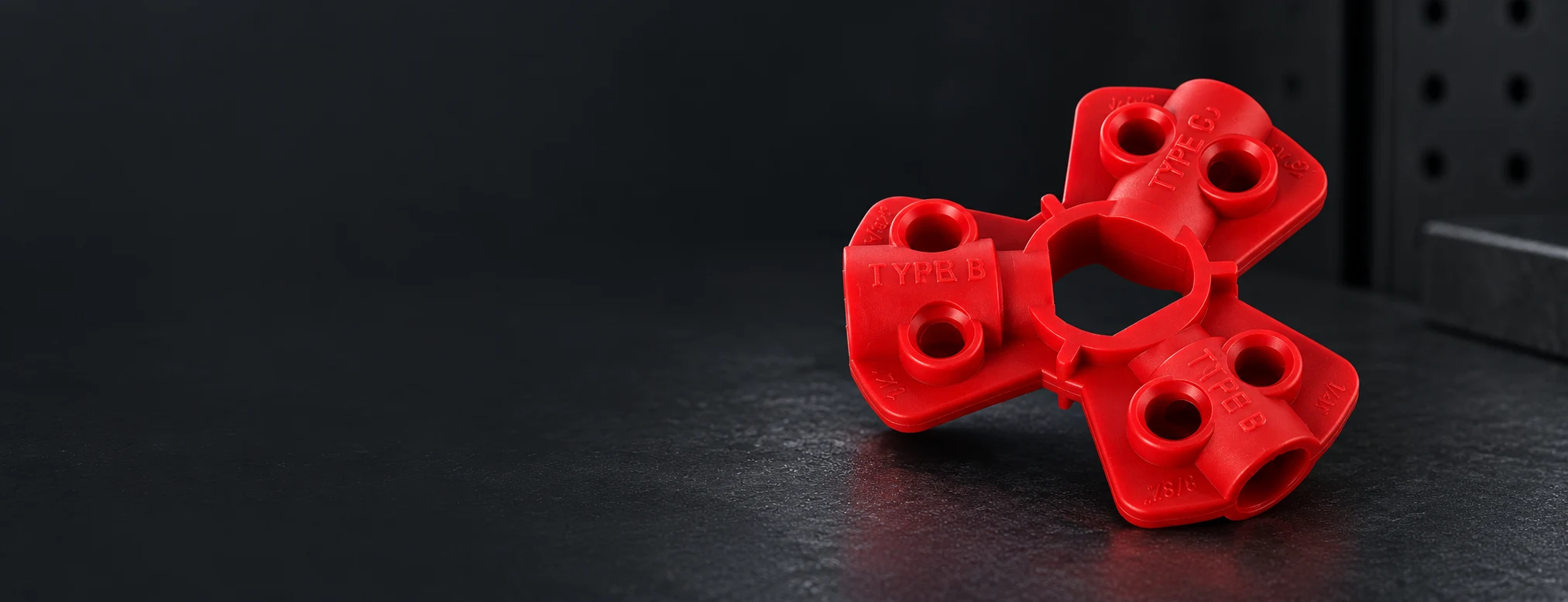 Pneumatic Lockouts products on a dark studio display; AI-restaged from BOYUE product photos
