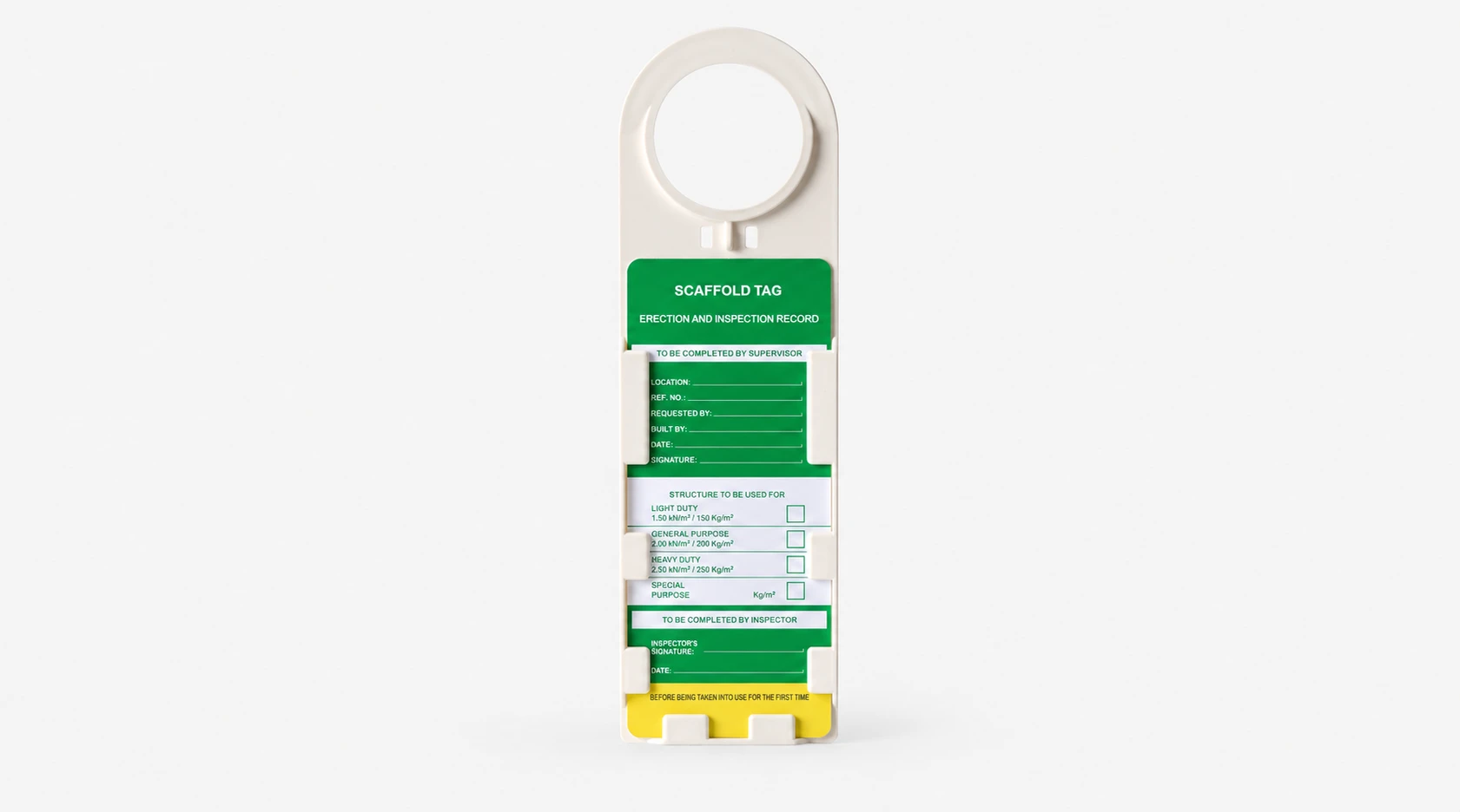 Scaffolding Tags & Lockout Tags