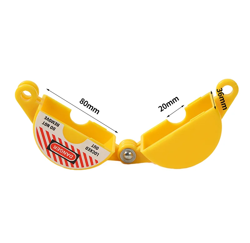 Yellow Standard Gate Valve Lockout GV-01-GV-06